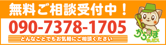 無料ご相談受付中!どんなことでも090-7378-1705までお気軽にどうぞ